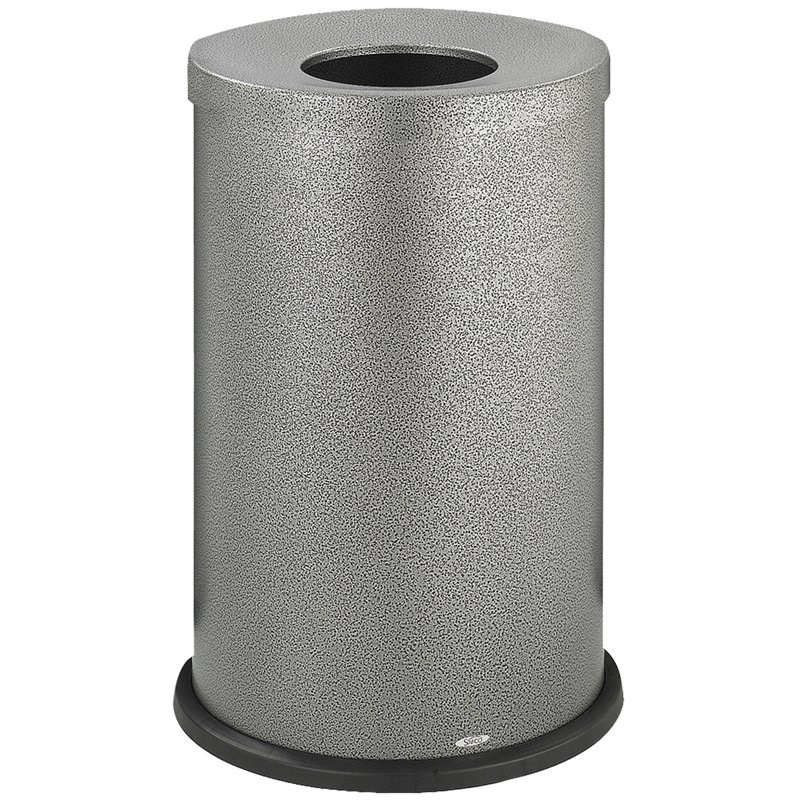 Safco Black Speckle Open Top Receptacle in Black