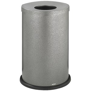 Safco Black Speckle Open Top Receptacle in Black