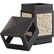 Safco Canmeleon Outdoor/Indoor Aggregate Side Opening Trash Can 38-Gallon Black
