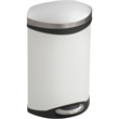 Safco Step-On Receptacle - 3 Gallon in White