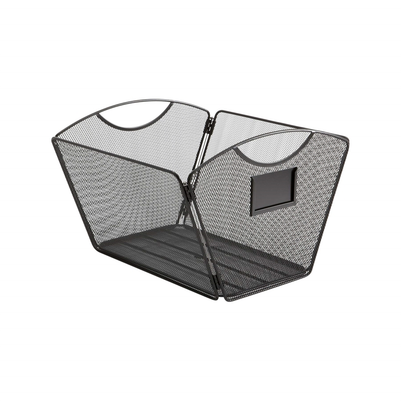 Safco Ony Mesh Desktop Tub File Letter Size in Black