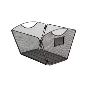 Safco Ony Mesh Desktop Tub File Letter Size in Black