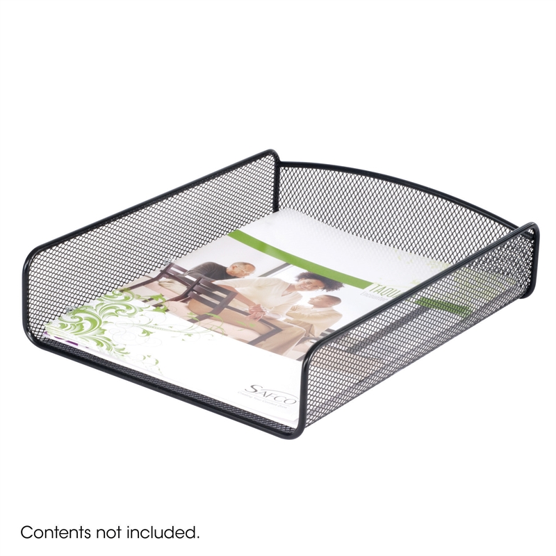 Safco Ony Single Tray in Black