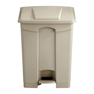 Safco Plastic Step-On Receptacle - 17 Gallon in Tan