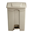 Safco Plastic Step-On Receptacle - 17 Gallon in Tan