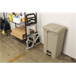 Safco Plastic Step-On Receptacle - 17 Gallon in Tan