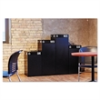 Safco Public Square 25-Gallon Recycling Bin in Black Base