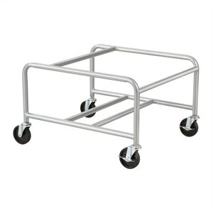 Safco Sled Base Stack Chair Cart in Silver