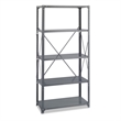 Safco 36 x 18 Commercial 5 Shelf Kit in Dark Grey Finish