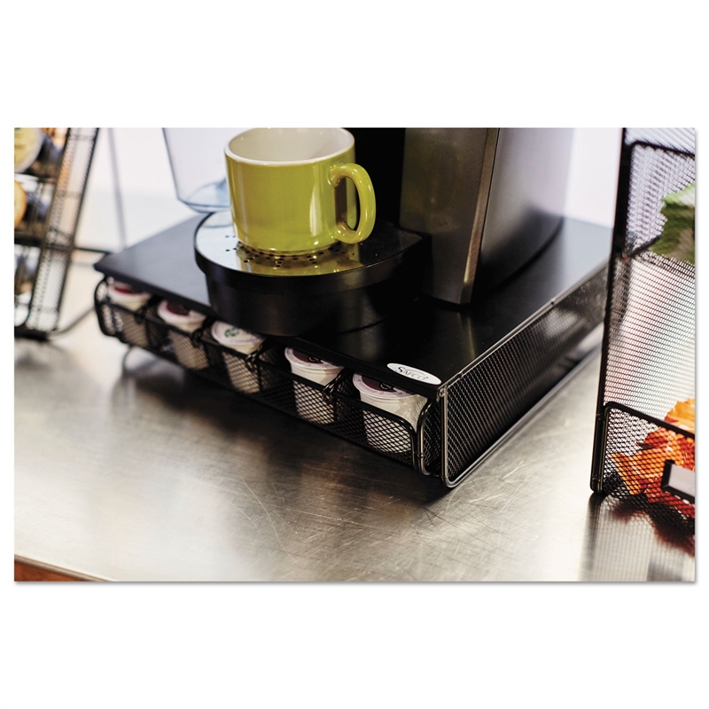 Safco Onyx 1 Drawer Hospitality Organizer in Black