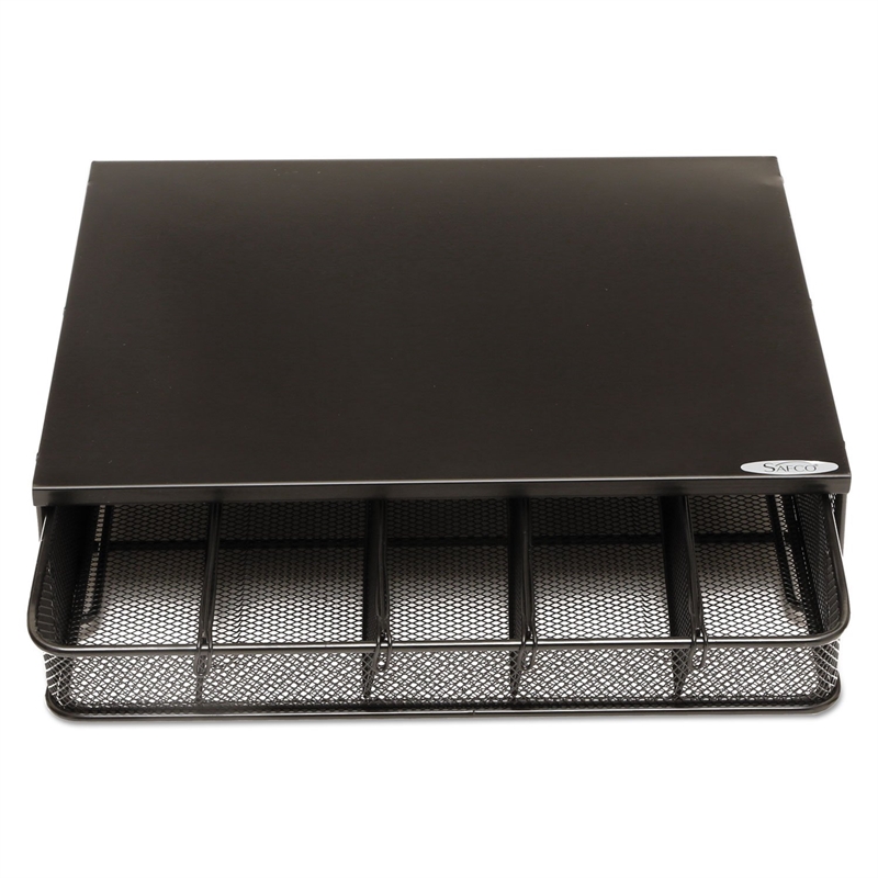 Safco Onyx 1 Drawer Hospitality Organizer in Black