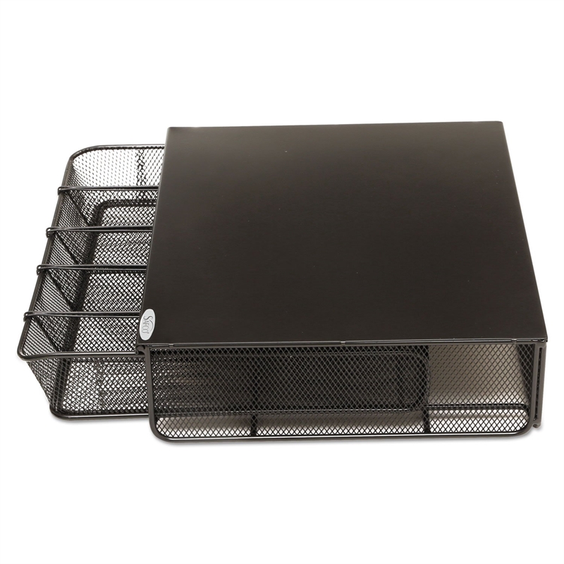 Safco Onyx 1 Drawer Hospitality Organizer in Black