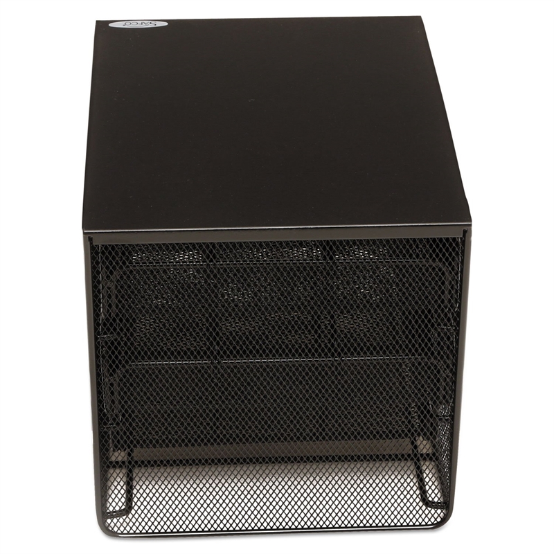 Safco Onyx 3 Drawer Hospitality Organizer in Black