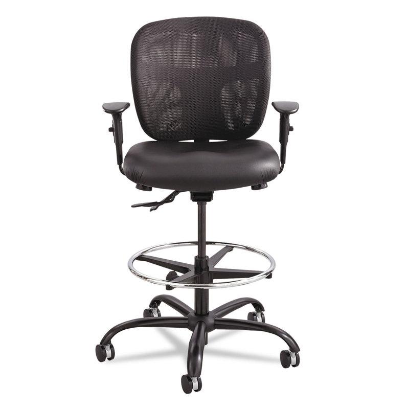 Safco Vue Heavy Duty Stool in Black Vinyl