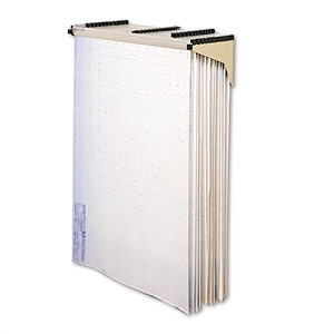 Safco Metal Hanging Files Wall File Rack in Tropic Sand