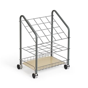Safco Tubular Steel Wire Roll File Gray - 20 Compartments