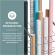 Safco Tubular Steel Wire Roll File Gray - 20 Compartments
