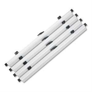 Safco 24&quot Hanging Files Metal Clamp for 24&quot x 36&quot Documents in Silver (Set of 6)