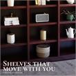 Concepts in Wood Book Shelf - Tall Wood Bookcase Furniture - 72 x 84