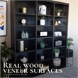 Concepts in Wood Book Shelf - Tall Wood Bookcase Furniture - 72 x 84