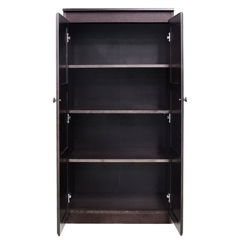 Concepts in Wood Storage Cabinet -  Adjustable Shelves - 30 x 60 (Espresso)