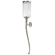 Uptown Club Chervil Transitional Glass Antique Wall Sconce in Silver