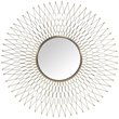 Uptown Club Athena Contemporary Sunburst Frame Decorative Wall Mirror in Gold