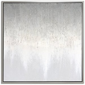 Uptown Club 39.4&quot Square Transitional Hand Painted Twilight Painting