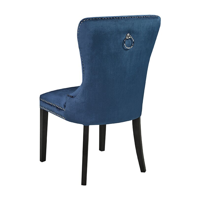 Uptown Club Norfolk Dining Chair in Blue Velvet