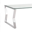 Uptown Club Lily Stainless Steel Coffee Table in Silver