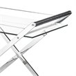 Uptown Club Otis Stainless Steel Bar Cart in Silver