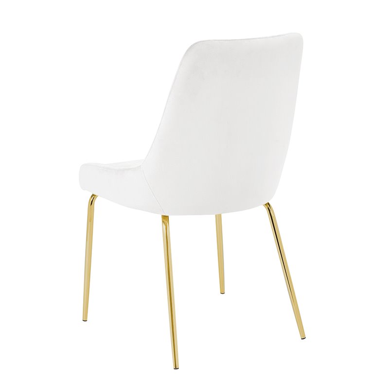 Uptown Club Fabric Upholstered Dining Chairs in Ivory - Set of 2