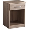 Glory Furniture Lindsey Manufactured Wood 1-Drawer RTA Nightstand in Sandle Wood