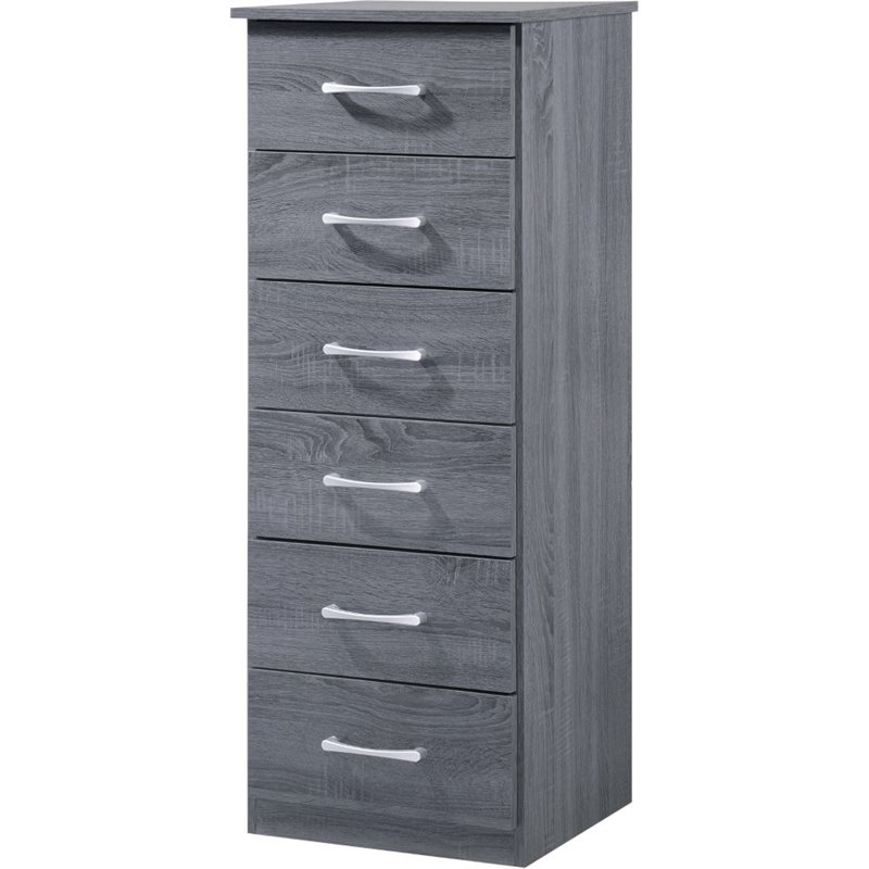Glory Furniture Boston Lingerie Chest in Gray