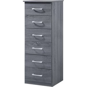 Glory Furniture Boston Lingerie Chest in Gray