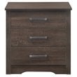 Glory Furniture Hudson 3 Drawer RTA Nightstand in Wenge