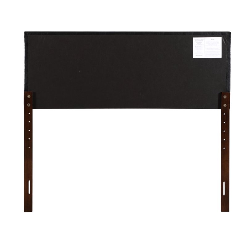 Glory Furniture Faux Leather Upholstered Queen Headboard in Black