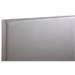 Glory Furniture Faux Leather Upholstered Queen Headboard in Light Gray