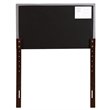 Glory Furniture Faux Leather Upholstered Twin Headboard in Light Gray