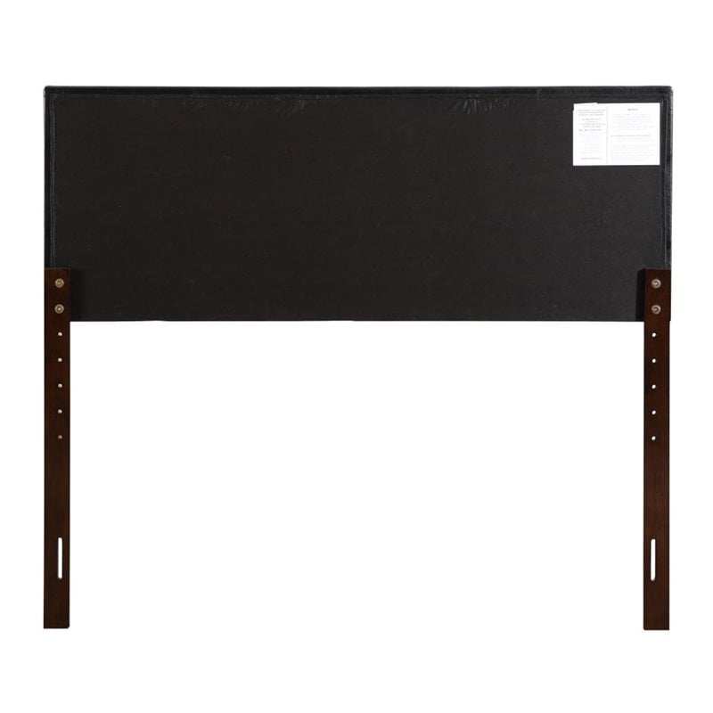 Glory Furniture Supernova Faux Leather Upholstered Queen Headboard in Black