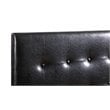Glory Furniture Supernova Faux Leather Upholstered Queen Headboard in Black