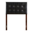 Glory Furniture Supernova Faux Leather Upholstered Twin Headboard in Black