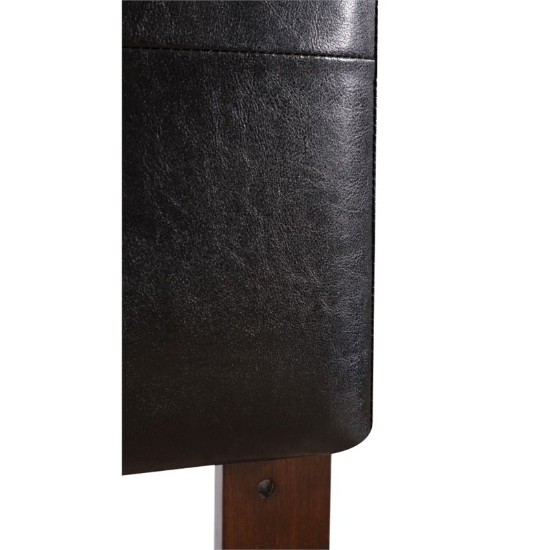 Glory Furniture Supernova Faux Leather Upholstered Twin Headboard in Black