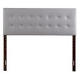 Glory Furniture Supernova Faux Leather Upholstered King Headboard in Light Gray