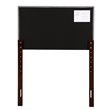 Glory Furniture Supernova Faux Leather Upholstered Twin Headboard in Light Gray