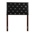 Glory Furniture Supernova Faux Leather Upholstered Twin Headboard in Black
