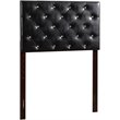 Glory Furniture Supernova Faux Leather Upholstered Twin Headboard in Black