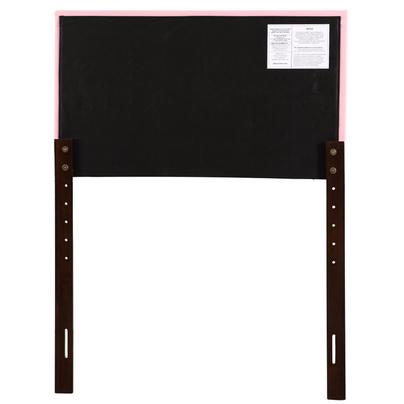 Glory Furniture Supernova Faux Leather Upholstered Twin Headboard in Pink