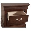 Glory Furniture Louis Phillipe 2 Drawer Nightstand in Cappuccino