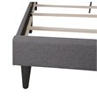 Glory Furniture Deb Fabric Upholstered Queen Bed in Gray